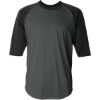 Custom Mens B-Core Three-Quarter Sleeve Baseball T-Shirt Graphite/ Black