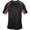 Custom Mens Hook Digital T-Shirt Black/ Red