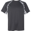 Custom Mens Hook Digital T-Shirt Graphite/ White