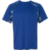 Custom Mens Hook Digital T-Shirt Royal/ Royal
