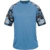 Custom Mens Camo Sport T-Shirt Columbia Blue/ Columbia Blue Camo