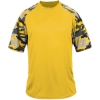 Custom Mens Camo Sport T-Shirt Gold/ Gold Camo