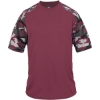 Custom Mens Camo Sport T-Shirt Maroon/ Maroon Camo
