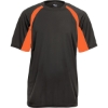 Custom Mens B-Core Hook T-Shirt Graphite/ Safety Orange