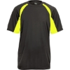 Custom Mens B-Core Hook T-Shirt Graphite/ Safety Yellow