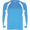 Custom Mens B-Core Hook Long Sleeve T-Shirt Columbia Blue/ White