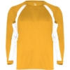 Custom Mens B-Core Hook Long Sleeve T-Shirt Gold/ White