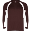 Custom Mens B-Core Hook Long Sleeve T-Shirt Maroon/ White