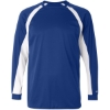 Custom Mens B-Core Hook Long Sleeve T-Shirt Royal/ White