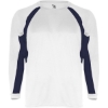 Custom Mens B-Core Hook Long Sleeve T-Shirt White/ Navy