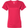 Custom Women’s B-Core V-Neck T-Shirt Hot Coral