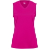 Custom Womens B-Core Sleeveless T-Shirt Hot Pink