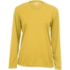 Custom Womens B-Core Long Sleeve T-Shirt Gold