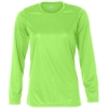 Custom Womens B-Core Long Sleeve T-Shirt Lime