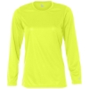 Custom Womens B-Core Long Sleeve T-Shirt Safety Yellow