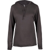 Custom Womens B-Core Long Sleeve Hooded T-Shirt Graphite