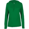 Custom Womens B-Core Long Sleeve Hooded T-Shirt Kelly
