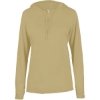 Custom Womens B-Core Long Sleeve Hooded T-Shirt Vegas Gold
