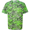 Custom Mens Digital Camo T-Shirt Lime Digital