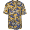 Custom Mens Digital Camo T-Shirt Royal/ Gold Digital