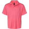 Custom Youth Pro-Lock Performance Polo Bright Pink