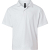 Custom Youth Pro-Lock Performance Polo White