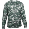 Custom Mens Digital Camo Long Sleeve T-Shirt Forest Digital