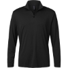 Custom Mens Pro-Lock Performance Quarter-Zip Pullover Black