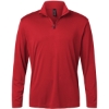 Custom Mens Pro-Lock Performance Quarter-Zip Pullover Red