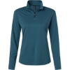 Custom Womens Pro-Lock Performance Quarter-Zip Pullover Atlantic Blue