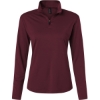 Custom Womens Pro-Lock Performance Quarter-Zip Pullover Maroon