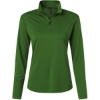 Custom Womens Pro-Lock Performance Quarter-Zip Pullover Olive Green