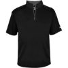 Custom Mens B-Core Short Sleeve Quarter-Zip Black/ Graphite