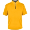 Custom Mens B-Core Short Sleeve Quarter-Zip Gold/ Graphite