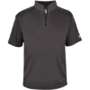 Custom Mens B-Core Short Sleeve Quarter-Zip Graphite/ Black