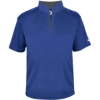 Custom Mens B-Core Short Sleeve Quarter-Zip Royal/ Graphite