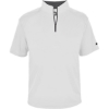 Custom Mens B-Core Short Sleeve Quarter-Zip White/ Graphite
