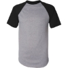Custom Unisex Raglan Baseball Jersey Athletic Heather/ Black