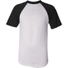 Custom Unisex Raglan Baseball Jersey White/ Black
