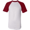 Custom Unisex Raglan Baseball Jersey White/ Red