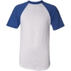 Custom Unisex Raglan Baseball Jersey White/ Royal