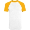 Custom Youth Raglan Baseball Jersey White/ Gold