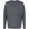 Custom Unisex On The Rise Long Sleeve T-Shirt Graphite/ White