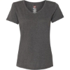 Custom Womens Perfect-T Triblend V-Neck T-Shirt Slate Triblend