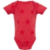 Custom Infant Star Print Bodysuit Red Star