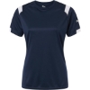 Custom Womens On The Rise T-Shirt Navy/ White