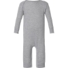 Custom Infant Long Legged Baby Rib Bodysuit Heather