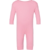 Custom Infant Long Legged Baby Rib Bodysuit Pink