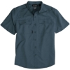Custom Mens Crossroad Woven Short Sleeve Shirt Slate Blue