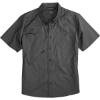 Custom Mens Craftsman Woven Short Sleeve Shirt Gunmetal